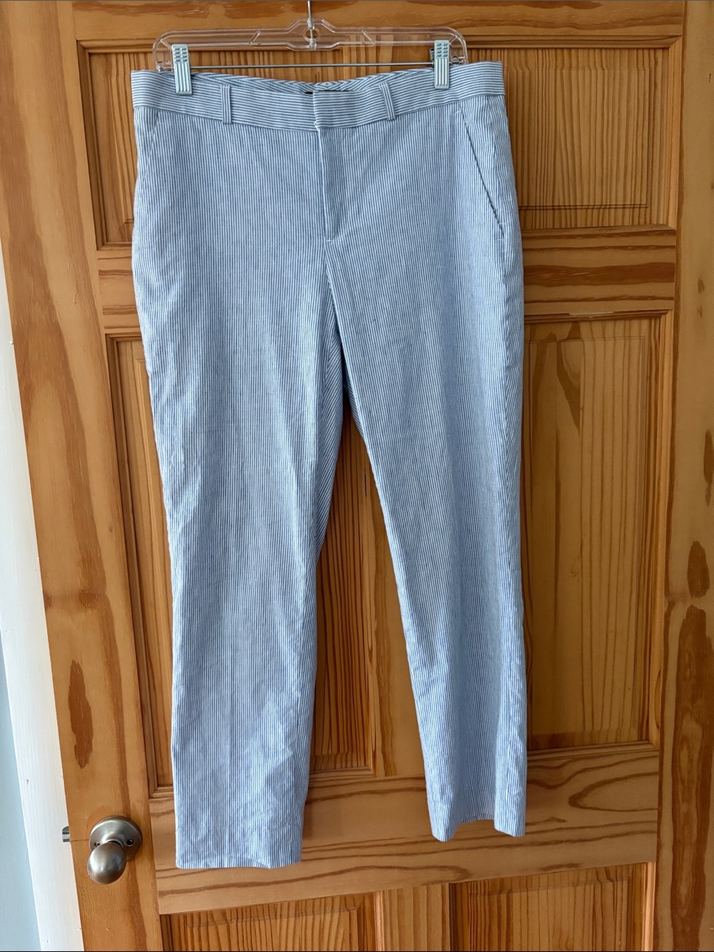 Banana Republic Light Blue Strip Pants, 6